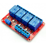 HR0053-2  4 Channel Relay Module with light coupling 5V red board